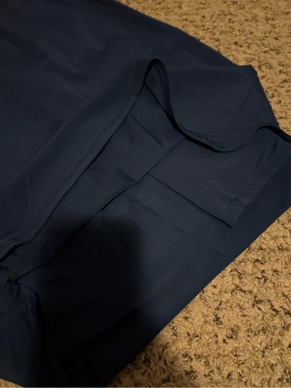The Skirt Lady Girls Navy Blue Athletic Swim Skirt Size 7/8 With Leggings